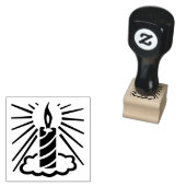 Tampons Encreurs Bougie de combustion saisonnière Décor clair Timbr (Tamponné)