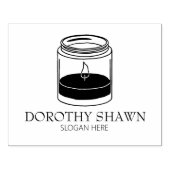 Tampons Encreurs Bougie moderne Petite entreprise, Personnalisé Gra (Impression)