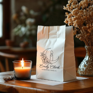 Tampons Encreurs Bougies artisanales à fleurs de lune personnalisée