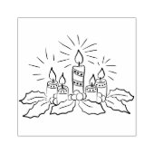 Tampons Encreurs Bougies de Noël timbre d'art (Impression)
