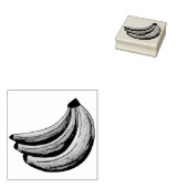 Tampons Encreurs Bouquet de bananes Bananes Fruits de fruits (Tamponné)