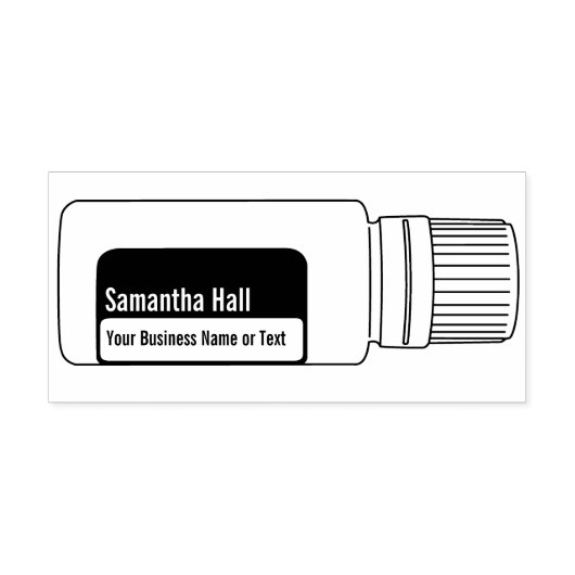 Tampons Encreurs Bouteille d'huile essentielle Bouteille d'art en c (Impression)