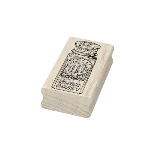 Tampons Encreurs Bouteille vintage en caoutchouc de miel (Tampon)