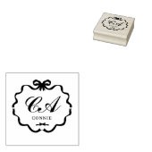 Tampons Encreurs Bow Ribbon Monogram (Tamponné)