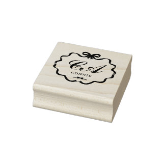 Tampons Encreurs Bow Ribbon Monogram