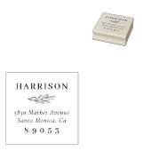 Tampons Encreurs Branche à main Chic Nom de famille Adresse de reto (Tamponné)