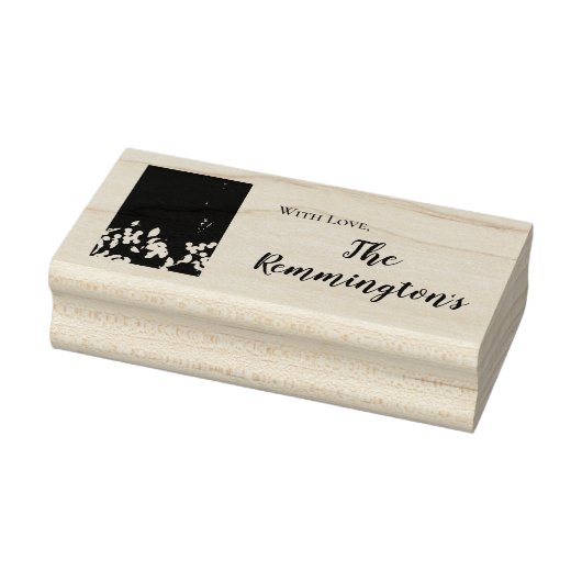 Tampons Encreurs Branche de coton de timbre personnalisée sur pierr (Tampon)