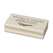 Tampons Encreurs Branche de feuille moderne Nom et adresse personna (Tampon)