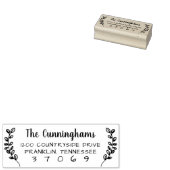 Tampons Encreurs Branche de verdure botanique dessinée à la main (Tamponné)