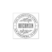 Tampons Encreurs Branches à main classique Rond Adresse de retour (Impression)