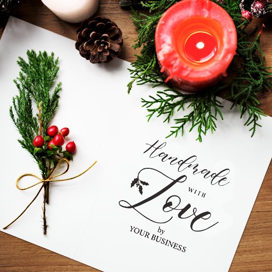 Tampons Encreurs Branches Holly faites à la main avec l'amour Citat