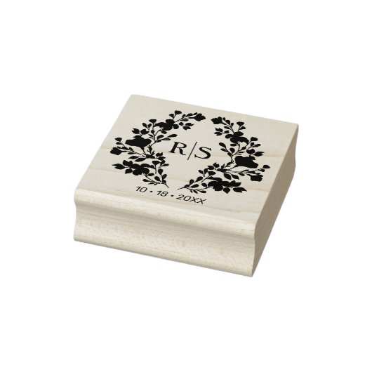 Tampons Encreurs Branches Mariages chic tendance Initiales Monogram (Tampon)