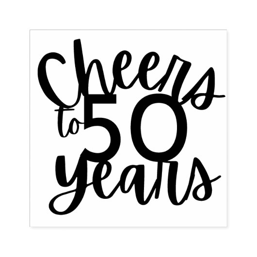 Tampons Encreurs Bravo à 50 ans Timbre d'Art Bois (Impression)