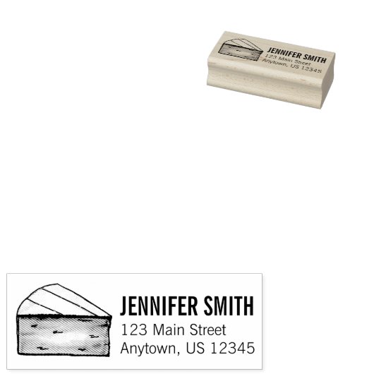 Tampons Encreurs Brie Fromage Fromage Français Wedge Alimentation A (Tamponné)