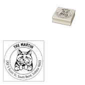 Tampons Encreurs British Short Hair Cat Adresse de retour (Tamponné)