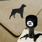 Tampons Encreurs Brittany Spaniel Chien race Silhouette Timbre en c