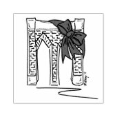 Tampons Encreurs Brooklyn Bridge Bow NYC Noël New York (Impression)
