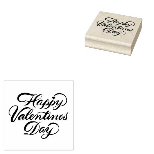 Tampons Encreurs Brush Script calligraphie Bonne Saint Valentin (Tamponné)