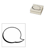 Tampons Encreurs Bulle de bulle de texte - Parler - Gauche (Tamponné)