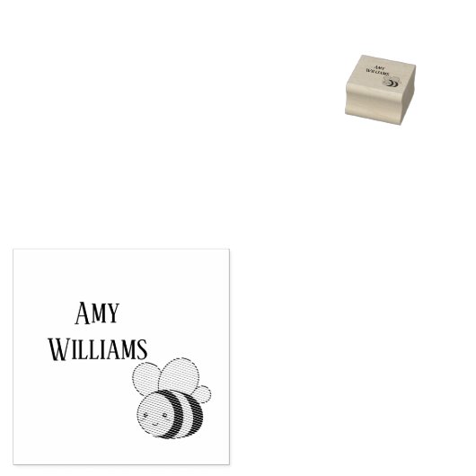 Tampons Encreurs Bumble bee personnalisée (Tamponné)