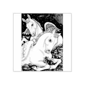 TAMPONS ENCREURS BUNNY & COLT ANGELS, POMPIER EN CAOUTCHOUC DE PÂQU (Impression)