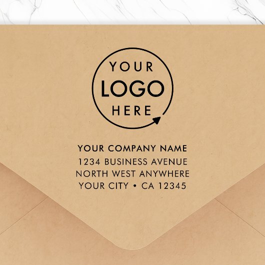 Tampons Encreurs Business Address Rubber Stamp | Logo Branded