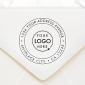 Tampons Encreurs Business Address Rubber Stamp | Logo Return Mail