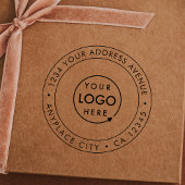 Tampons Encreurs Business Address Rubber Stamp | Logo Return Mail