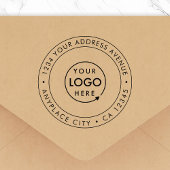Tampons Encreurs Business Address Rubber Stamp | Logo Return Mail