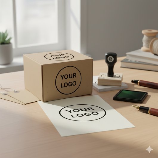 Tampons Encreurs Business Custom Branded Logo Rubber Stamp