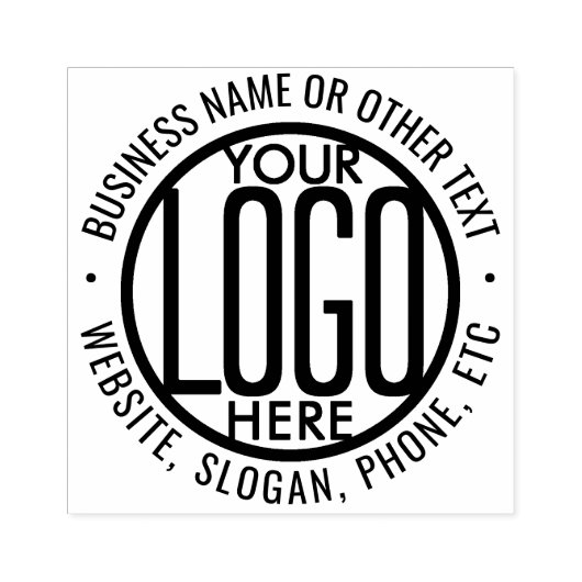 Tampons Encreurs Business Logo Professional Modern Round Corporate (Impression)