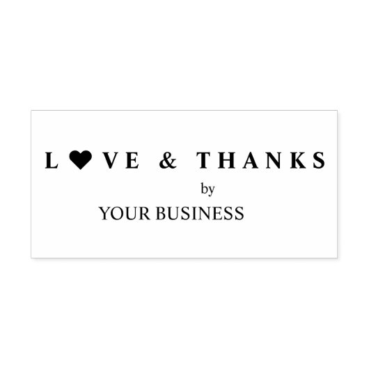 Tampons Encreurs Business Love and Thanks Cote with Heart (Impression)
