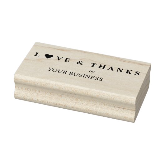 Tampons Encreurs Business Love and Thanks Cote with Heart (Tampon)