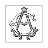 Tampons Encreurs CA Monogramme AC Timbre en caoutchouc (Impression)