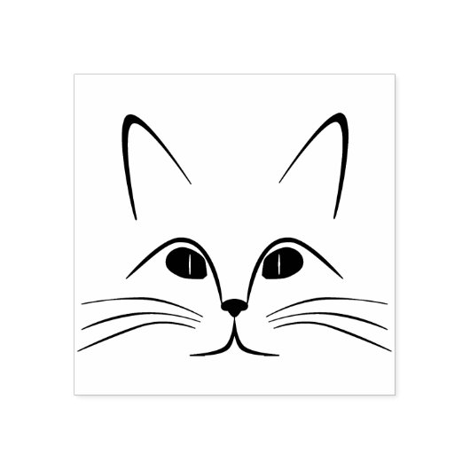 Tampons Encreurs cachet de l'art visage du chat (Impression)