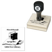 Tampons Encreurs Cachet en bois de conception de livre ouvert (Tamponné)