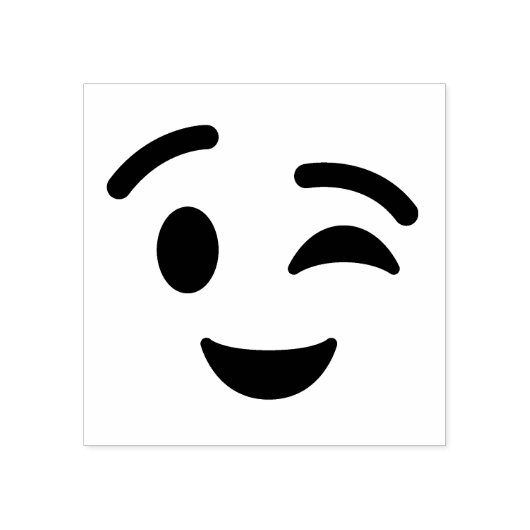 Tampons Encreurs Cachet en caoutchouc Emoji visage (Impression)