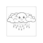 Tampons Encreurs Cachet en caoutchouc nuageux à faible pluie (Impression)