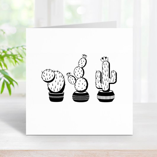 Tampons Encreurs Cactus Pots - Cactus Plantes