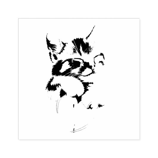 Tampons Encreurs Cadeau de chat mignon pour les amateurs de chaton (Impression)