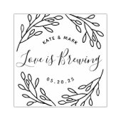 Tampons Encreurs Cadeau de mariage Élégant Amour Botanique en prépa (Impression)