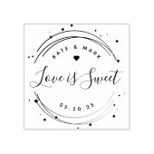 Tampons Encreurs Cadeau de mariage Moderne Amour Circulaire est Dou (Impression)