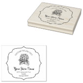 Tampons Encreurs Cadre Chic en fleur, Script élégant (Tamponné)