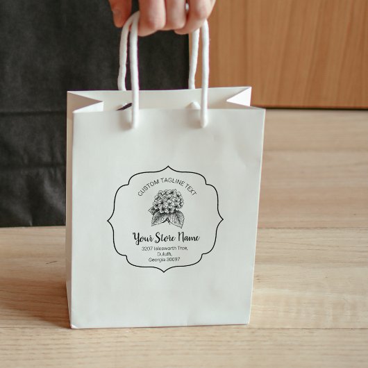 Tampons Encreurs Cadre Chic en fleur, Script élégant