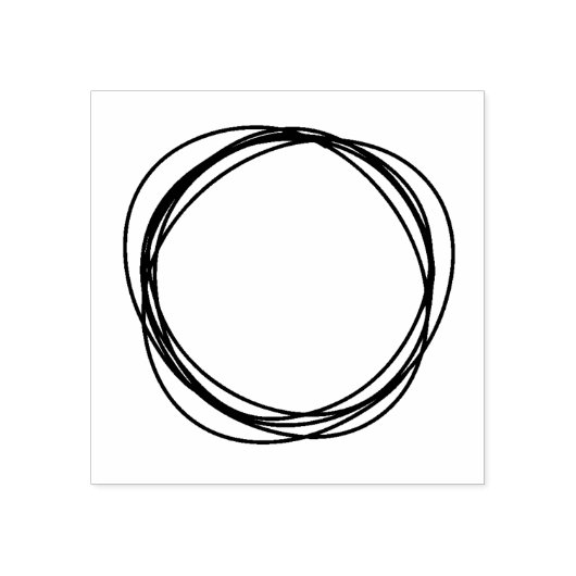 Tampons Encreurs Cadre de cercles Timbre d'art en bois (Impression)