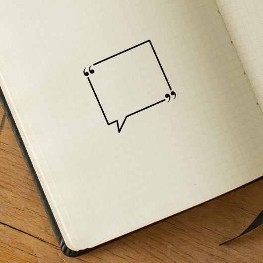 Tampons Encreurs Cadre de devis carré, Journal