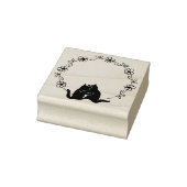 Tampons Encreurs Cadre du journal circulaire de fleurs de chats mig (Tampon)