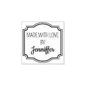 TAMPONS ENCREURS CADRE ÉLÉGANT FABRIQUÉ AVEC AMOUR PAR (Impression)