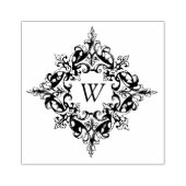 Tampons Encreurs Cadre fileté complexe avec monogramme personnalisé (Impression)