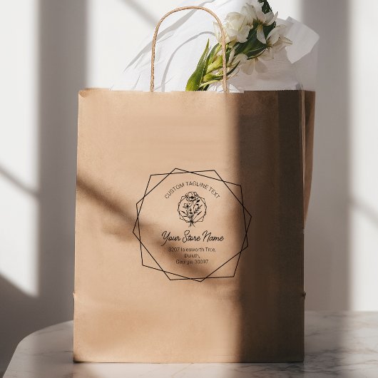 Tampons Encreurs Cadre fleur sauvage Chic Bracket, Élégant Script